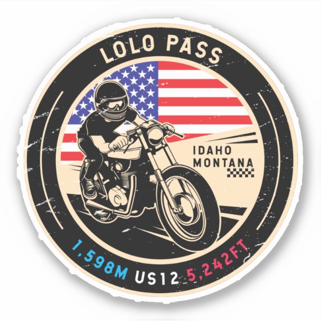 Lolo Pass Idaho Motorcycle (Front)