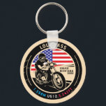 Lolo Pass Idaho Motorcycle Key Ring<br><div class="desc">Lolo Pass done in a vintage,  distressed style emblem. It is a famous scenic drive found in Idaho and Montana.</div>