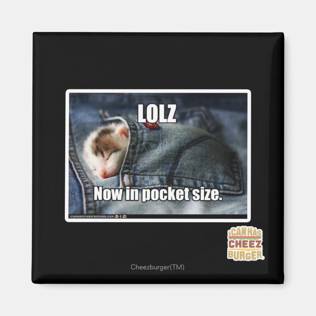 LOLZ Now in Pocket Size Magnet (Front)