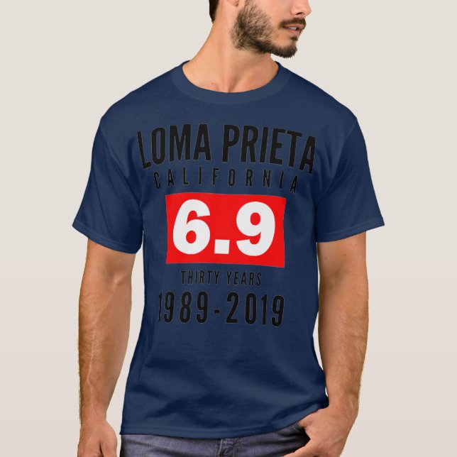 Loma Prieta 1989 Bay Area Earthquake Premium T-Shirt (Front)