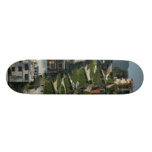 Lombard Street In San Francisco Americas Crookedes Skateboard