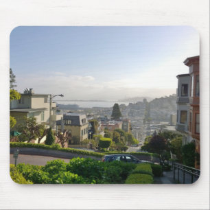 Lombard Street - San Francisco, California Mouse Mat