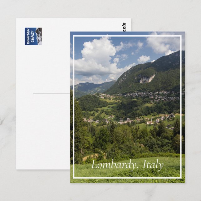 Lombardy Mountains Landscape, Italy Postcard (Front/Back)