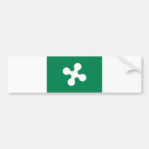 lombardy region flag italy county lombardia bumper sticker