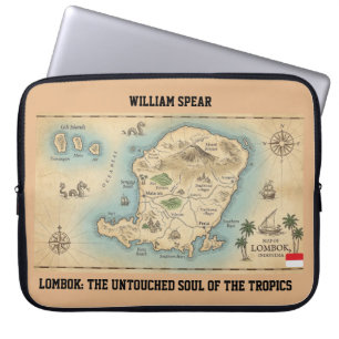 Lombok Tropical Soul Aesthetic Laptop Sleeve
