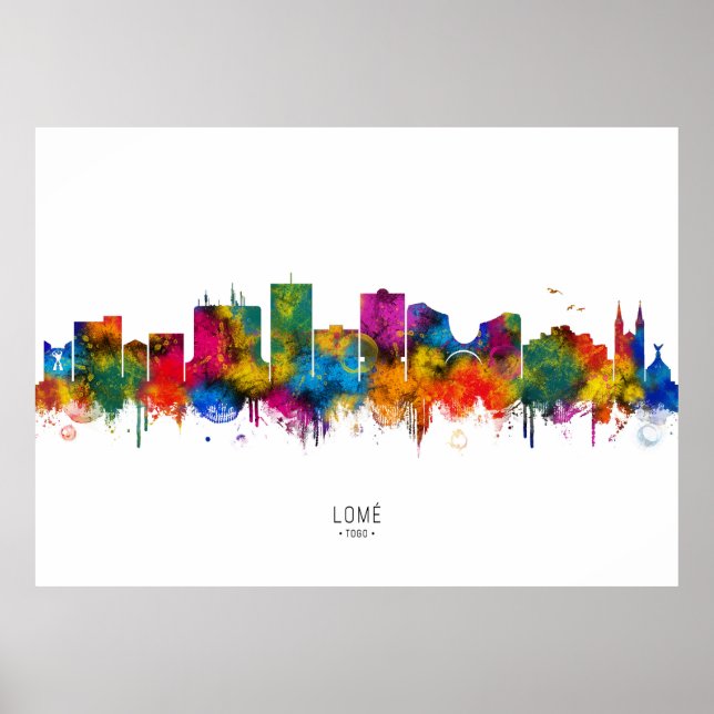 Lome Togo Skyline Poster (Front)