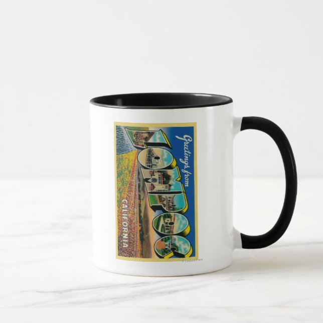 Lompoc, California - Large Letter Scenes Mug (Right)