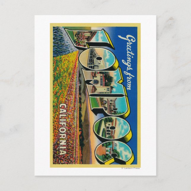 Lompoc, California - Large Letter Scenes Postcard (Front)