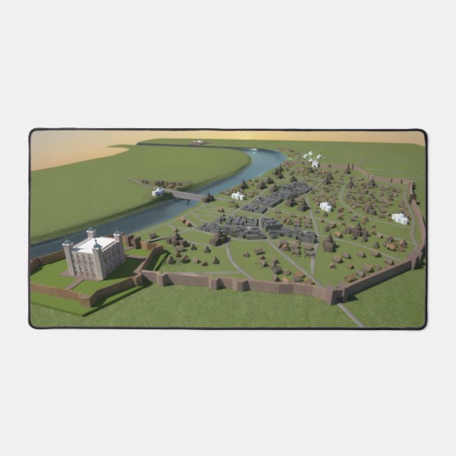 London 1300 Aerial View Deskmat (Front)