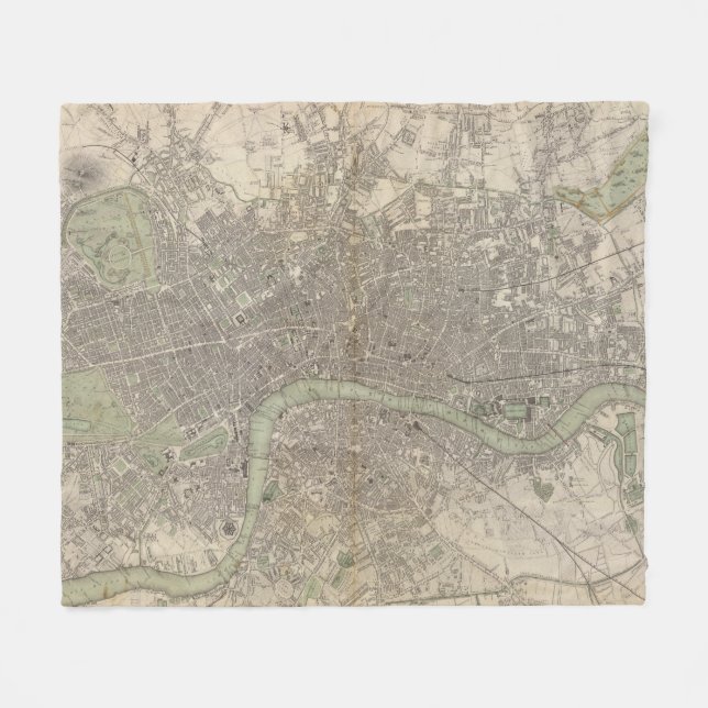 London 1843 fleece blanket (Front (Horizontal))