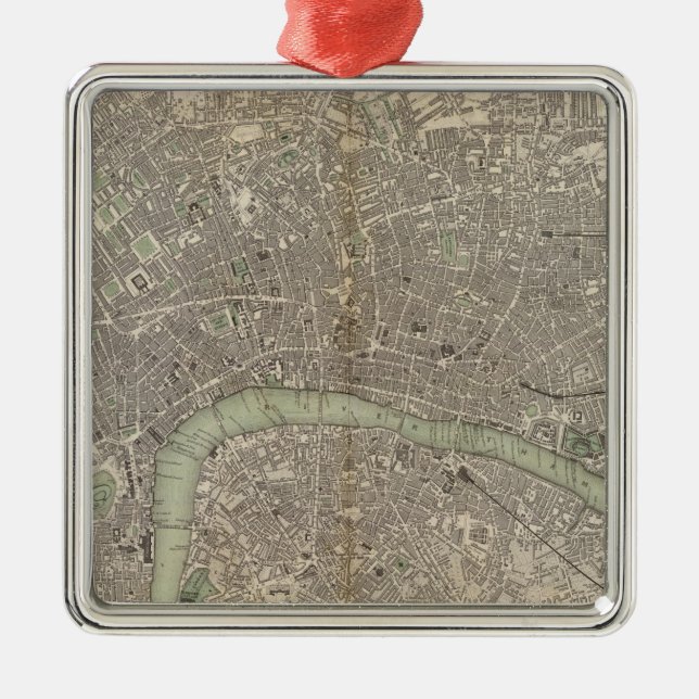 London 1843 metal tree decoration (Front)