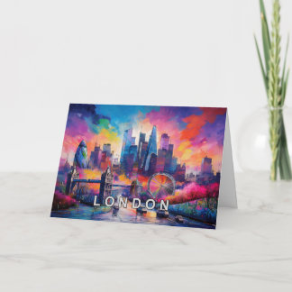 London Abstract Art Card