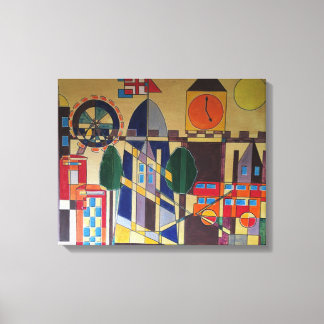 London Acrylc Cubism Canvas Print