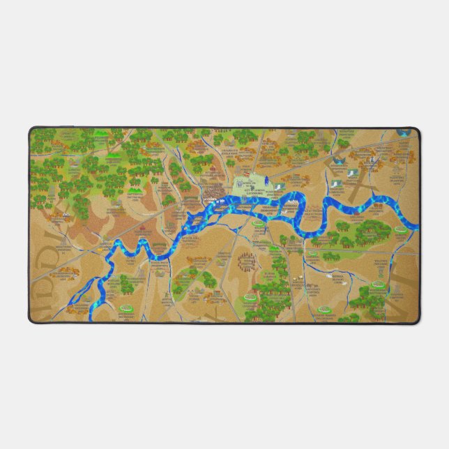 London Anglo Saxon Map Deskmat (Front)