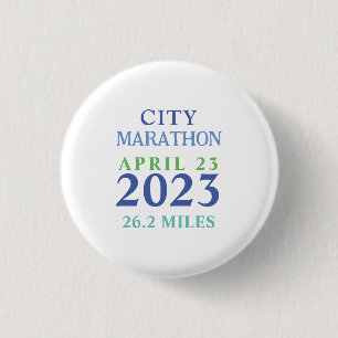 London April 23 Marathon Custom Text Tote Bag 3 Cm Round Badge