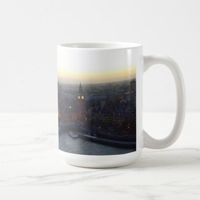 London at dusk coffee mug (Right)