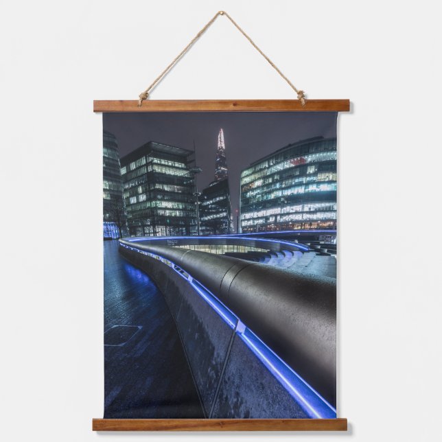 London at Night Hanging Tapestry (Front)