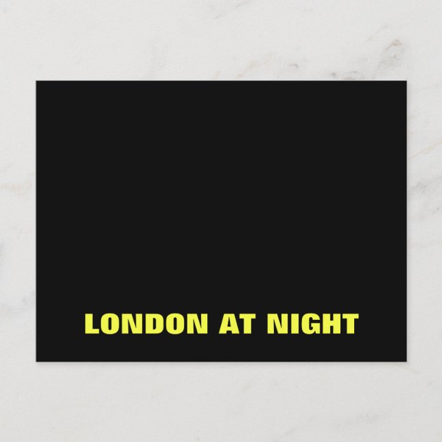 London At Night Postcard (Front)