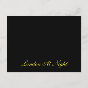 London At Night Postcard