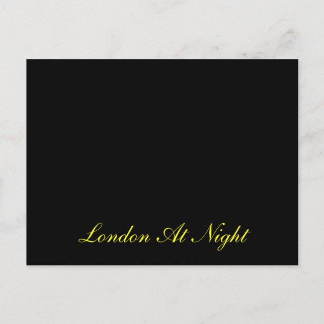 London At Night Postcard (Front)