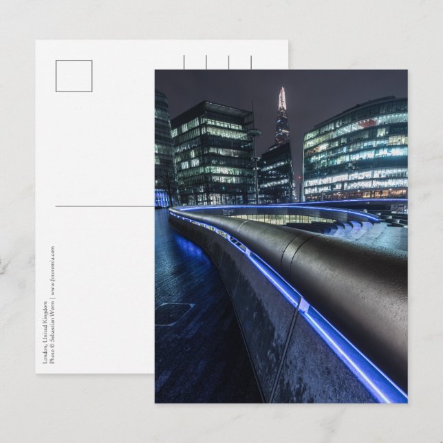 London at Night Postcard (Front/Back)