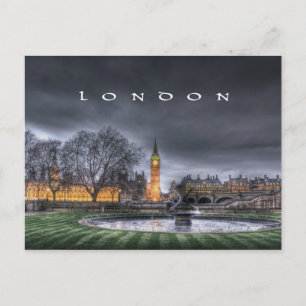 London - Big Ben and the Parliament Building Postcard