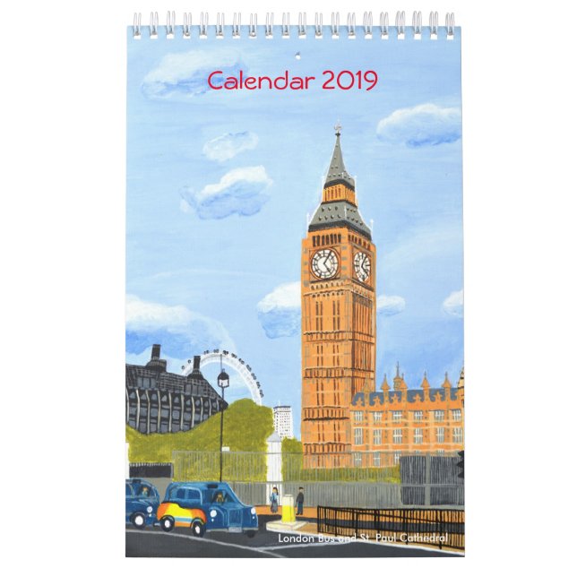 London Big Ben Calendar 2019 (Cover)