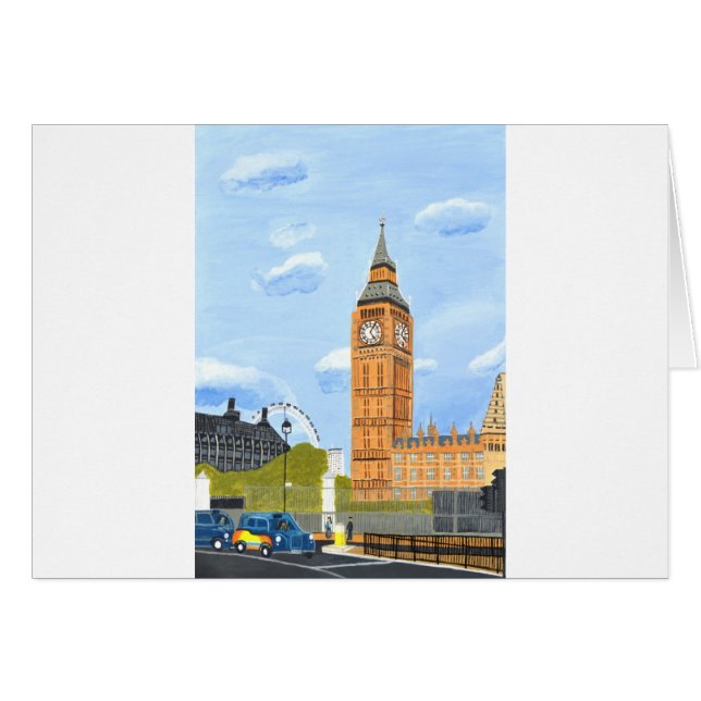 London Big Ben card (Front Horizontal)