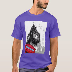 London Big Ben Clock Tower Elegant Modern Trendy T-Shirt