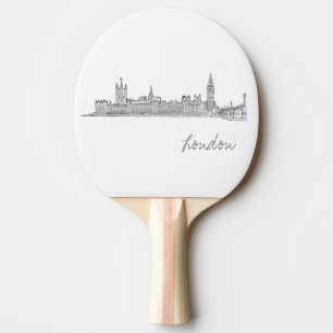 London Big Ben Great Britain Architecture Ping Pong Paddle