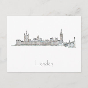 London Big Ben Great Britain Architecture Postcard