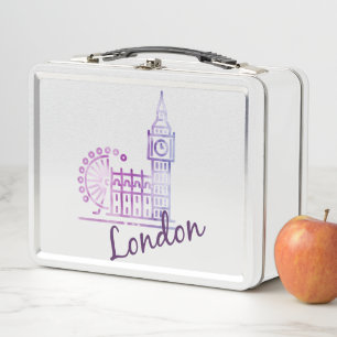 London, Big Ben, Great Britain Metal Lunch Box