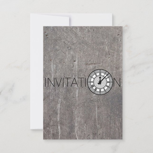 London Big Ben Invitation Conceptual (Front)