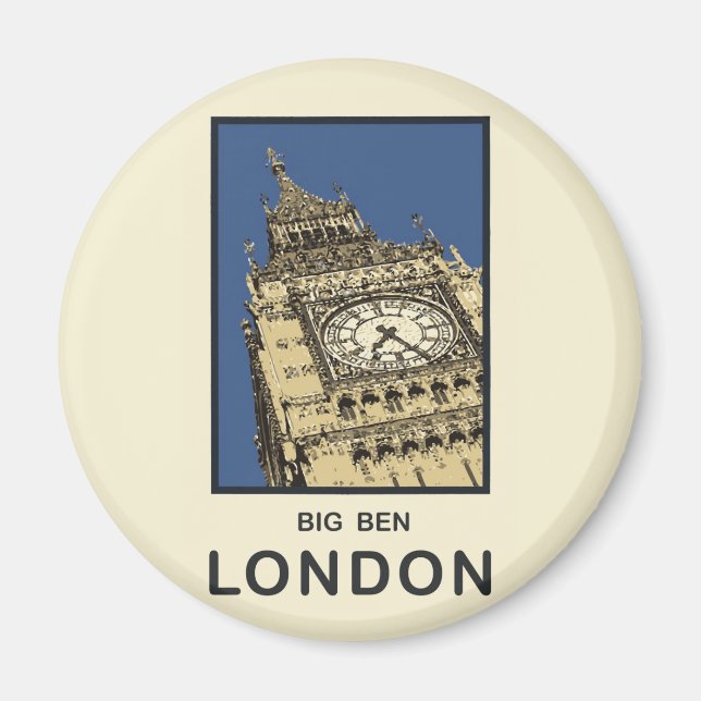 London Big Ben Magnet (Front)