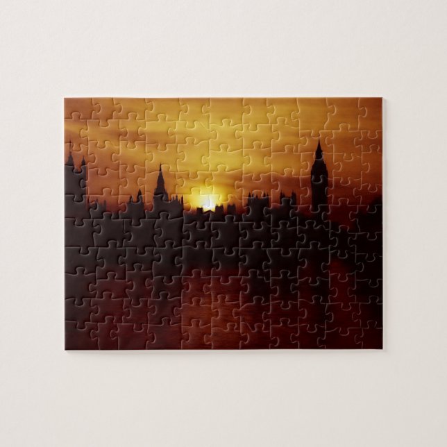 London - Big Ben - Parliament - Sunset - Puzzle (Horizontal)
