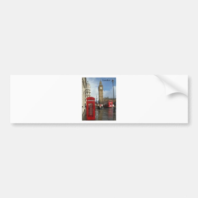 London Big Ben Phone box (by St.K) Bumper Sticker (Front)