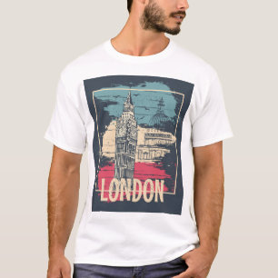 London Big Ben: Typography Poster T-Shirt
