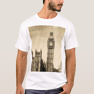 London Big Ben: Vintage View T-Shirt