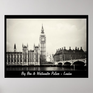 London - Big Ben, Westminster Palace No.1 (Poster) Poster
