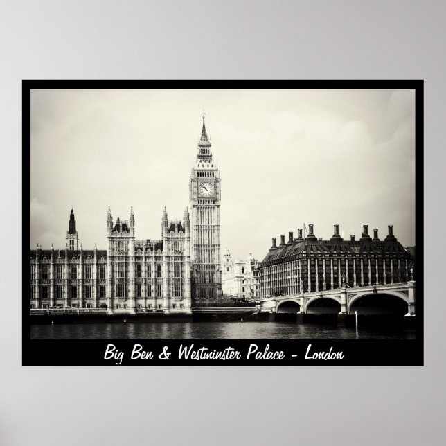 London - Big Ben, Westminster Palace No.1 (Poster) Poster (Front)