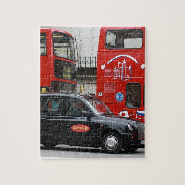 London Black Cab Taxi Jigsaw Puzzle (Vertical)