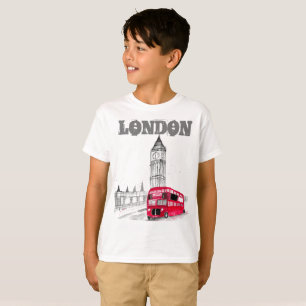 London Black Modern Boys England United Kingdom T-Shirt