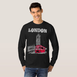 London Black Modern England United Kingdom T-Shirt