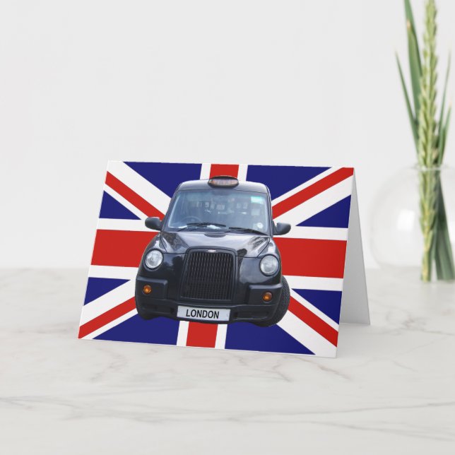 London Black Taxi Cab Card (Front)