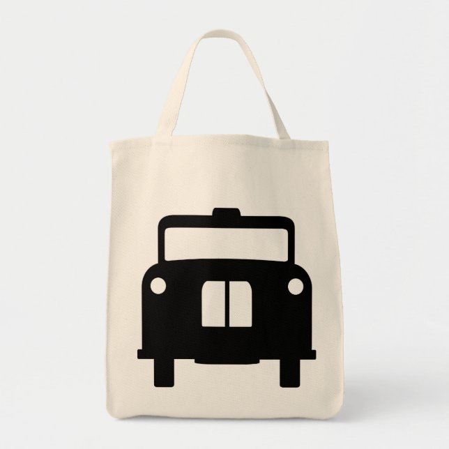 London Black Taxi/Cab Design Tote Bag (Front)