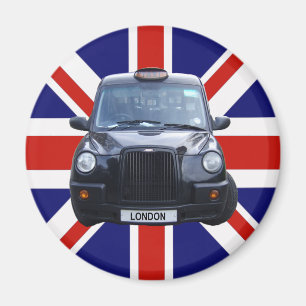London Black Taxi Cab Magnet