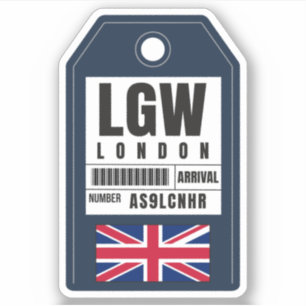 London Boarding Pass - England LGW