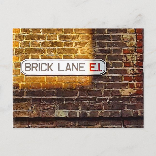 London - Brick Lane Holiday Postcard (Front)