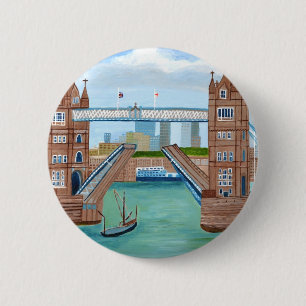 London Bridge 6 Cm Round Badge