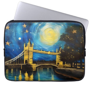 London Bridge Acrylic Art, Laptop Sleeve
